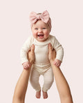 Ribbed Bamboo Luxe Bow Headband