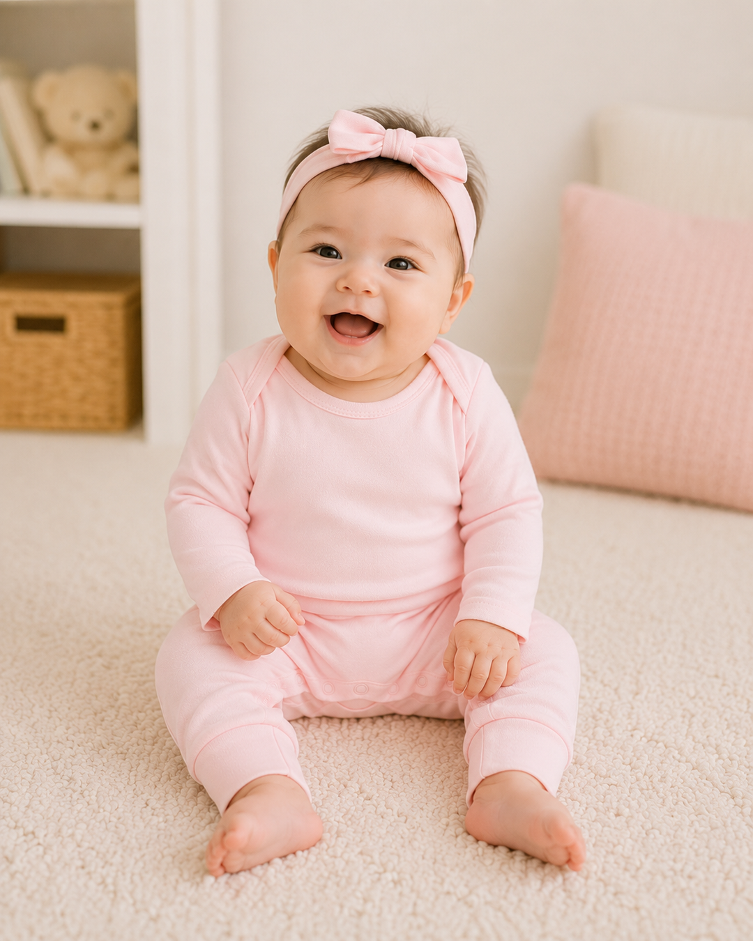 Solid color Bamboo Full Length Snap Rompers