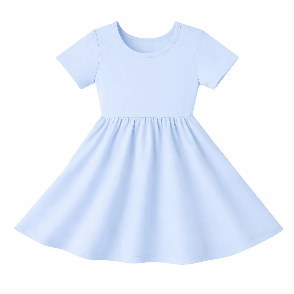 Solid Color Bamboo Twirl Dress
