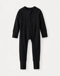 Black Bamboo Convertible Zippered Romper