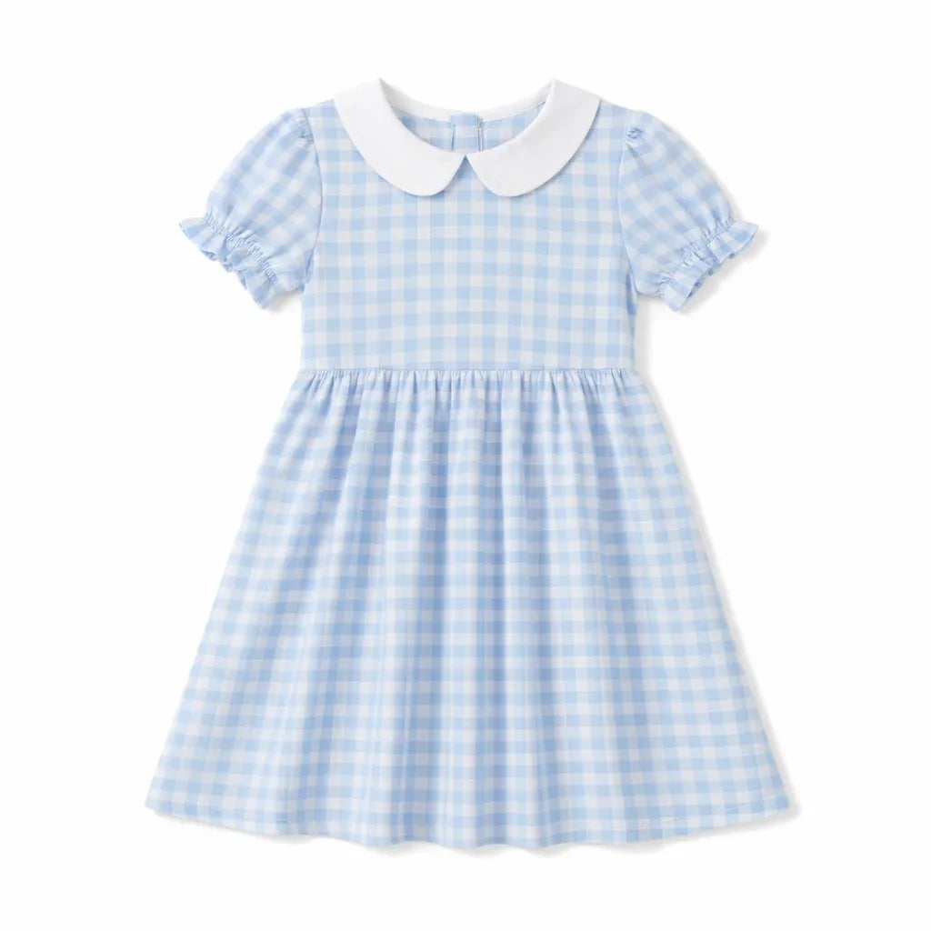 Gingham Bamboo Peter Pan Collar Dress