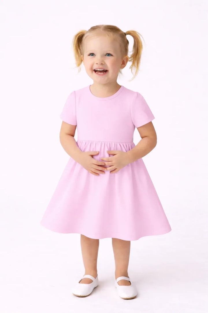 Solid Color Bamboo Twirl Dress