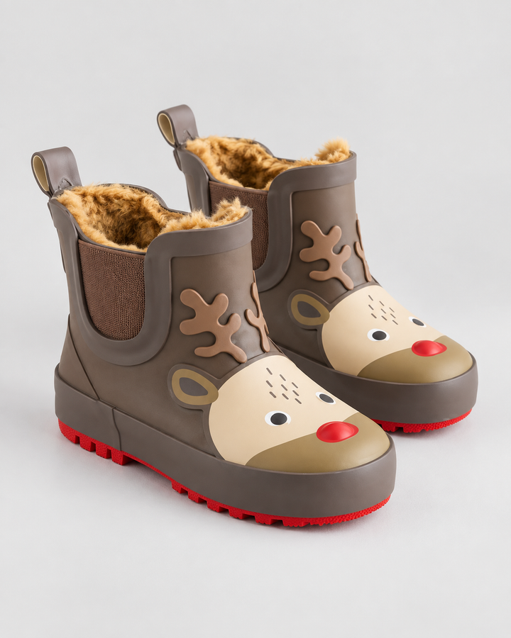 Cozy Reindeer Winter Wellies