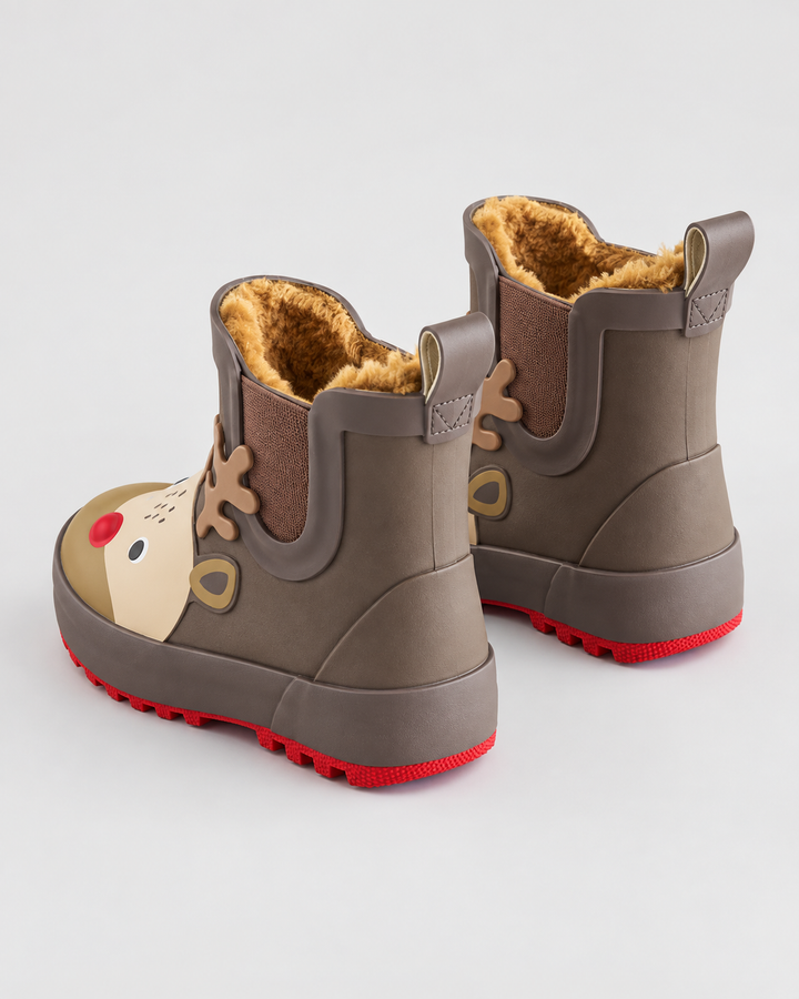 Cozy Reindeer Winter Wellies