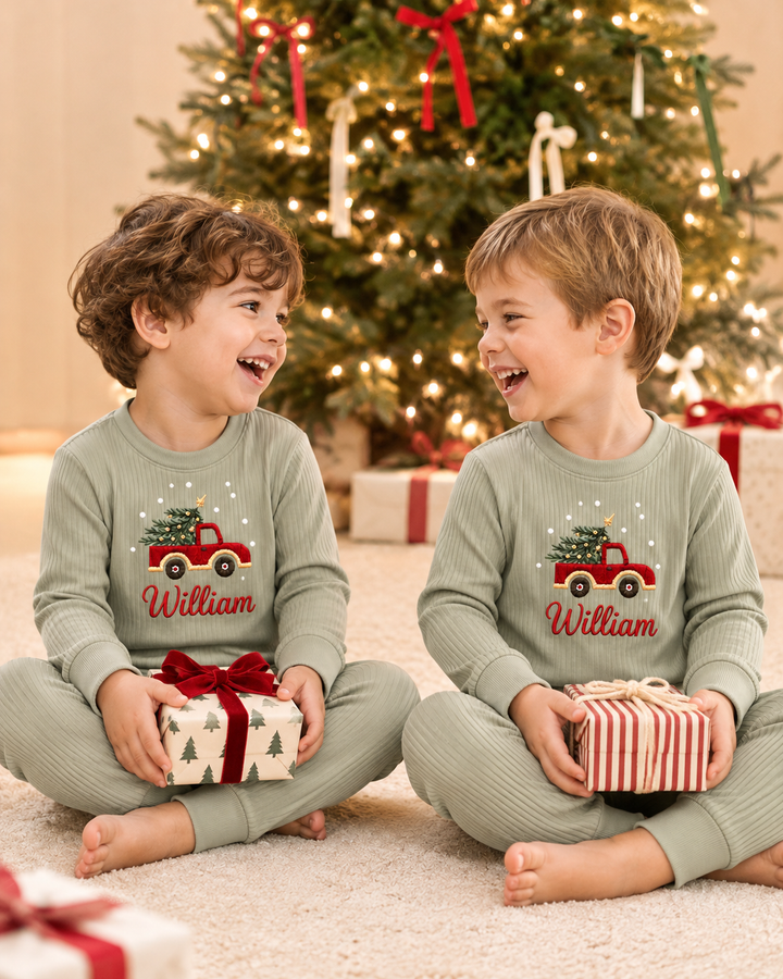 Template Bamboo Two Piece Long Sleeve Pyjamas Set