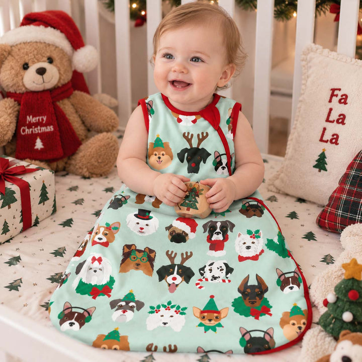 Christmas Dogs Bamboo Sleep Bag