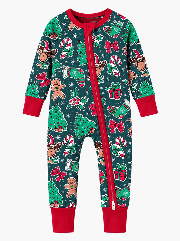 Christmas Doodle Friends Bamboo Convertible Zippy