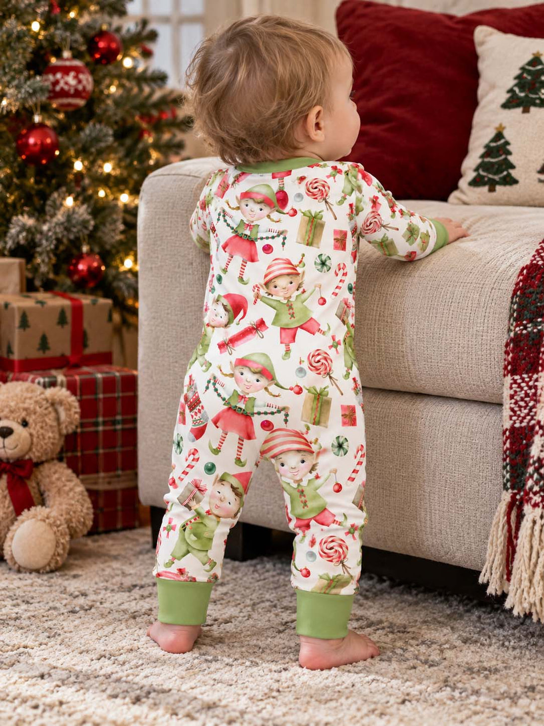Christmas Elf Candy Fun Bamboo Convertible Zippy