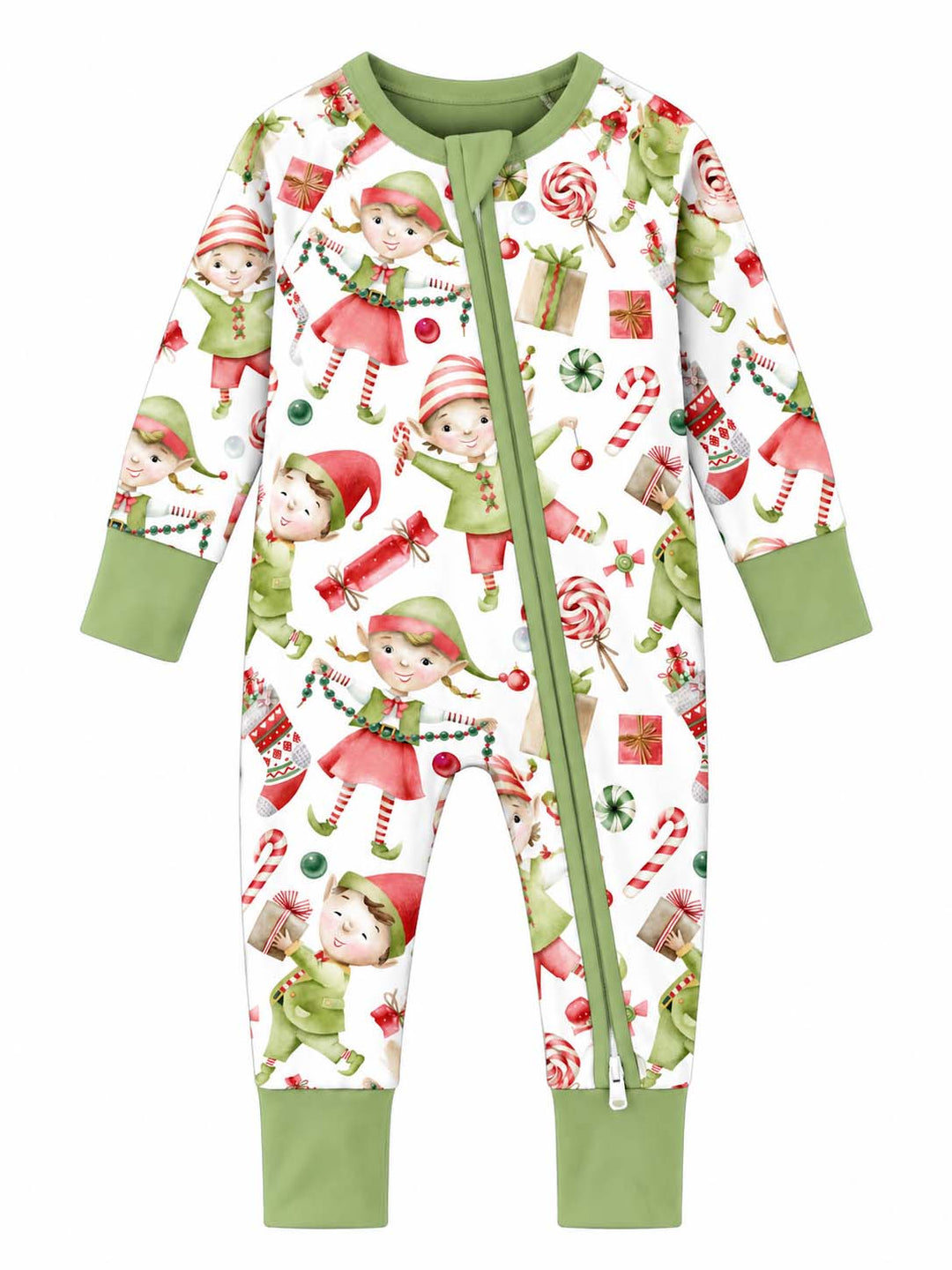 Christmas Elf Candy Fun Bamboo Convertible Zippy