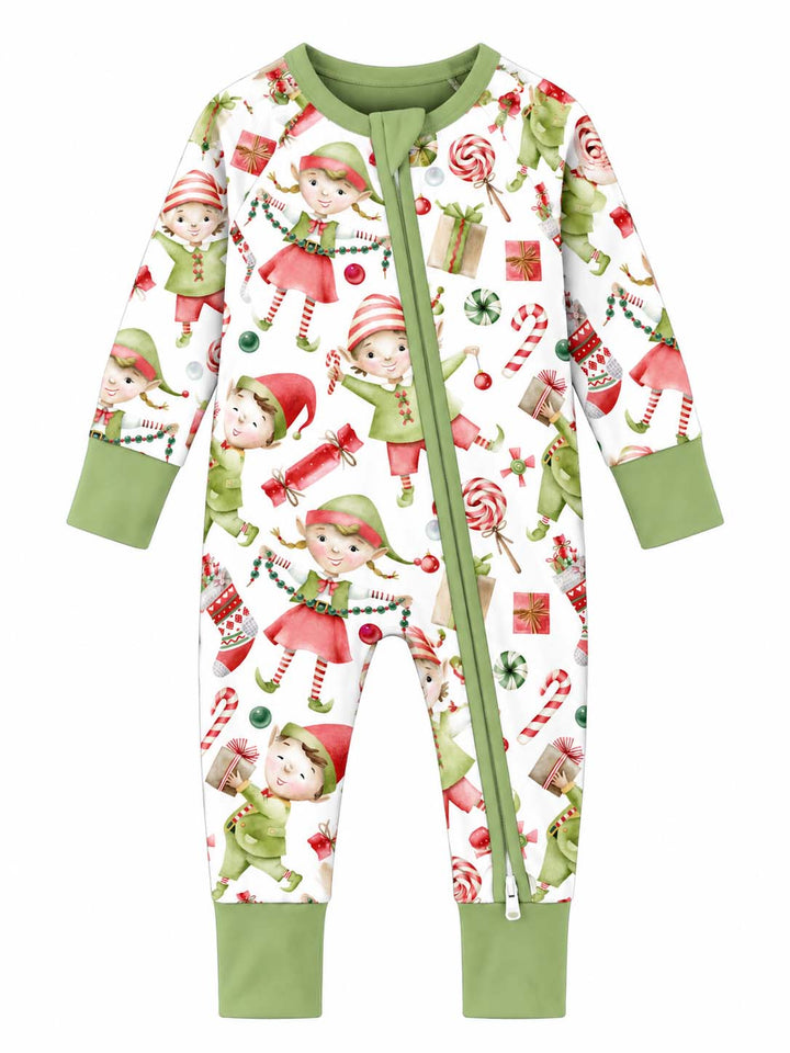 Christmas Elf Candy Fun Bamboo Convertible Zippy