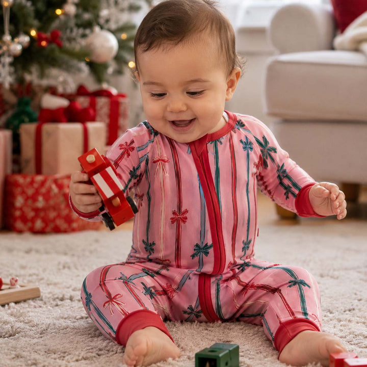 Christmas Ribbon Bows Bamboo Convertible Zippy