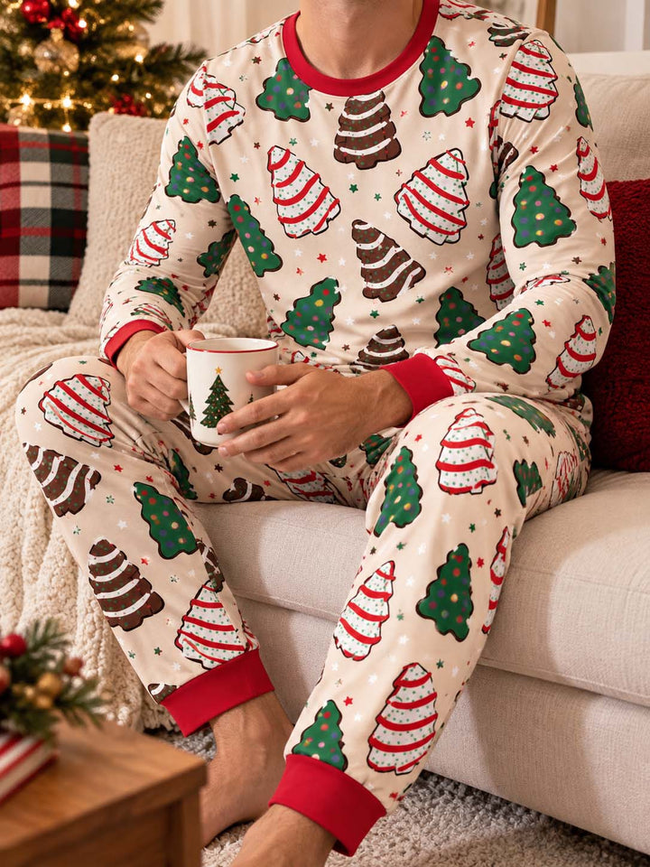 Christmas Tree Cookies Bamboo Men's Pajama Set