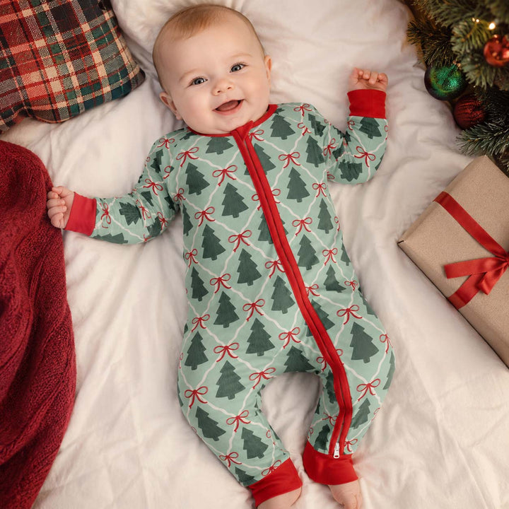 Christmas Tree Ribbon Garland Bamboo Convertible Zippy