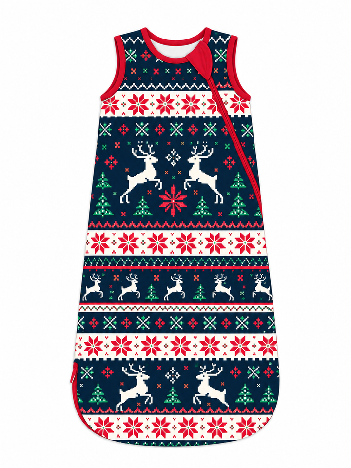 Classic Fair Isle Winter Bamboo Sleep Bag