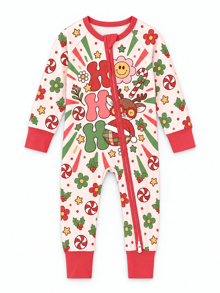 Ho Ho Ho Holiday Bamboo Convertible Zippy