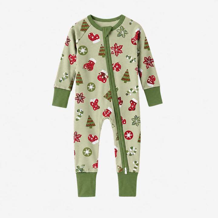 Classic Christmas Holiday Icons Bamboo Convertible Zippy