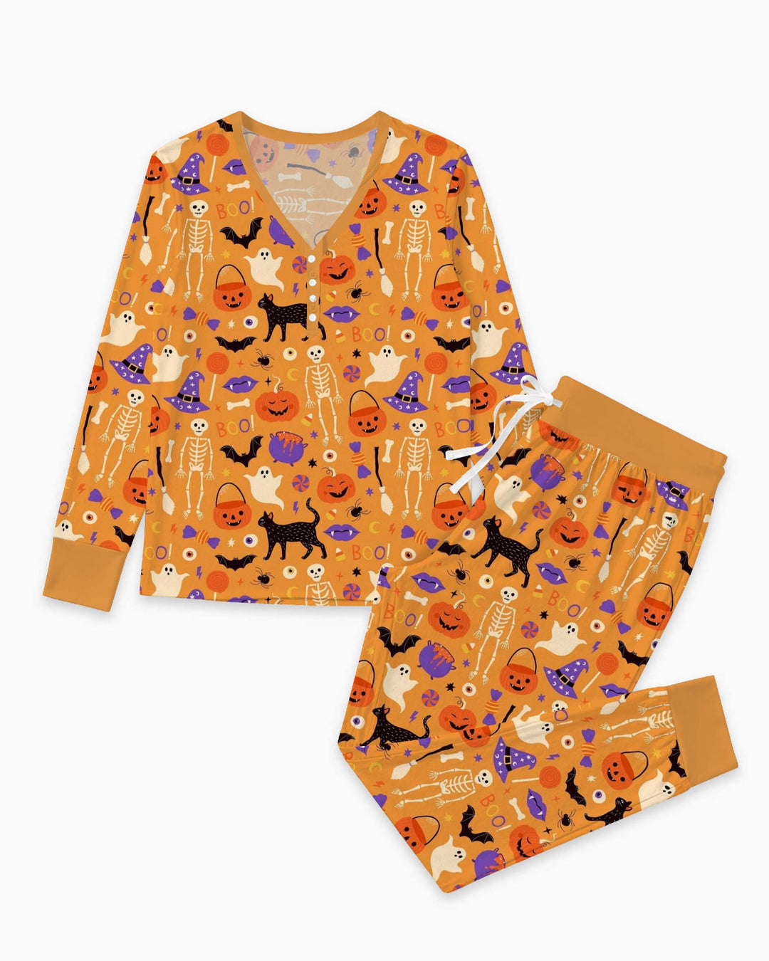 Classic Halloween Icons Bamboo Women Pajama Set