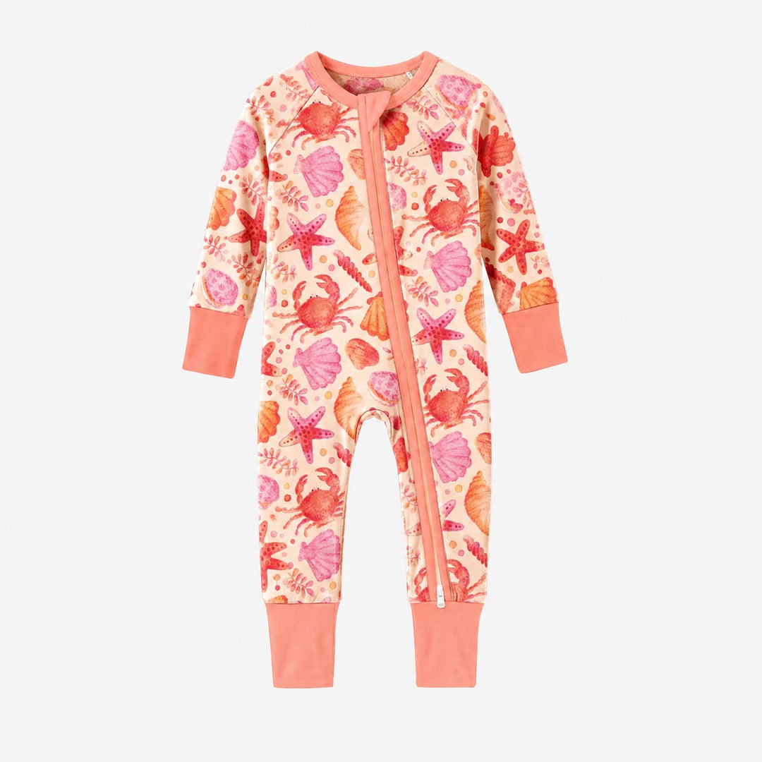 Coastal Starfish Pattern Bamboo Convertible Zippy