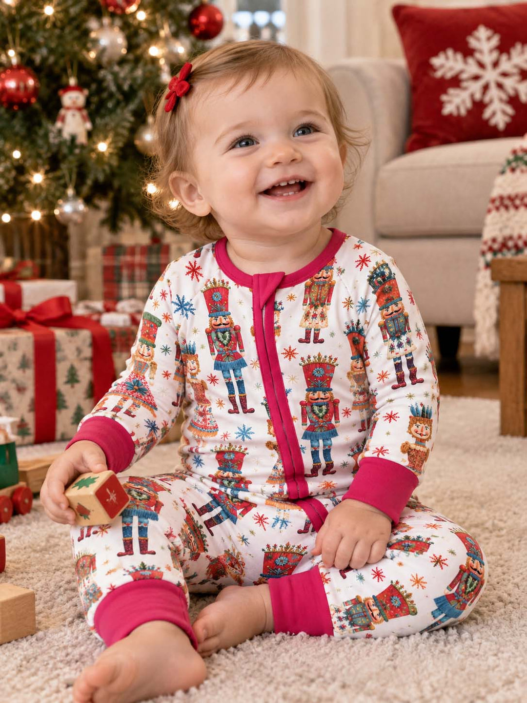 Colorful Christmas Nutcrackers Bamboo Convertible Zippy