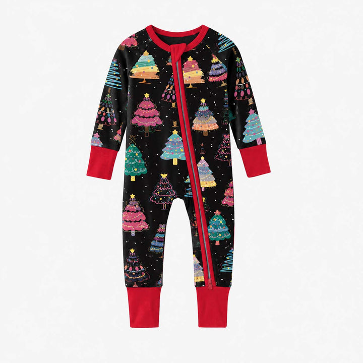 Colorful Christmas Trees Bamboo Convertible Zippy