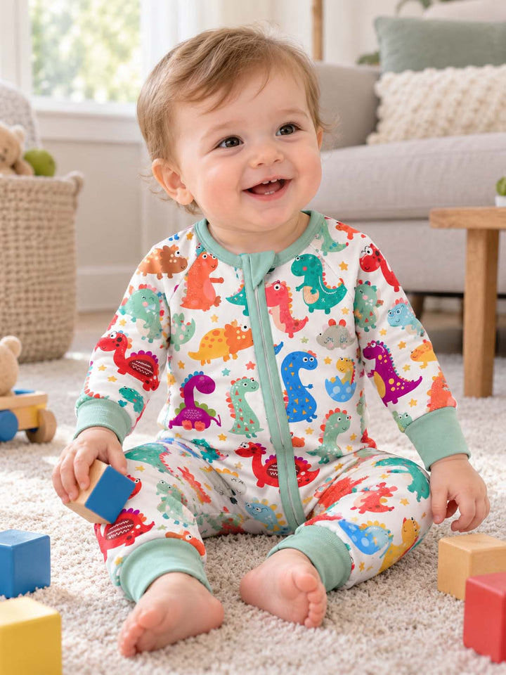 Colorful Dinosaur Party Bamboo Convertible Zippy