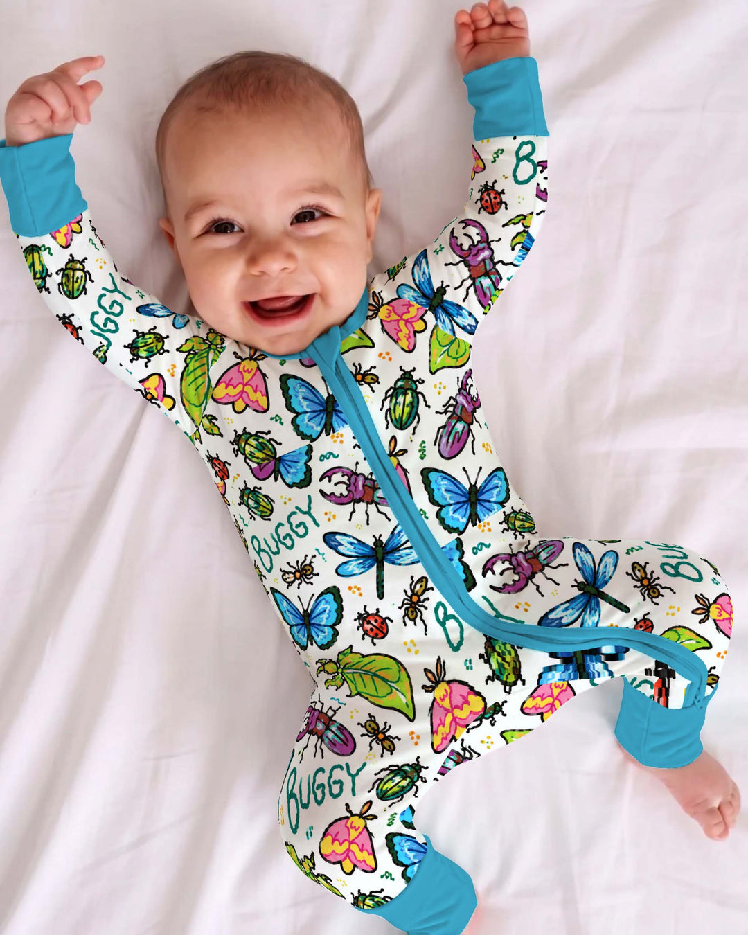 Colorful Little Bug Friends Bamboo Convertible Zippy