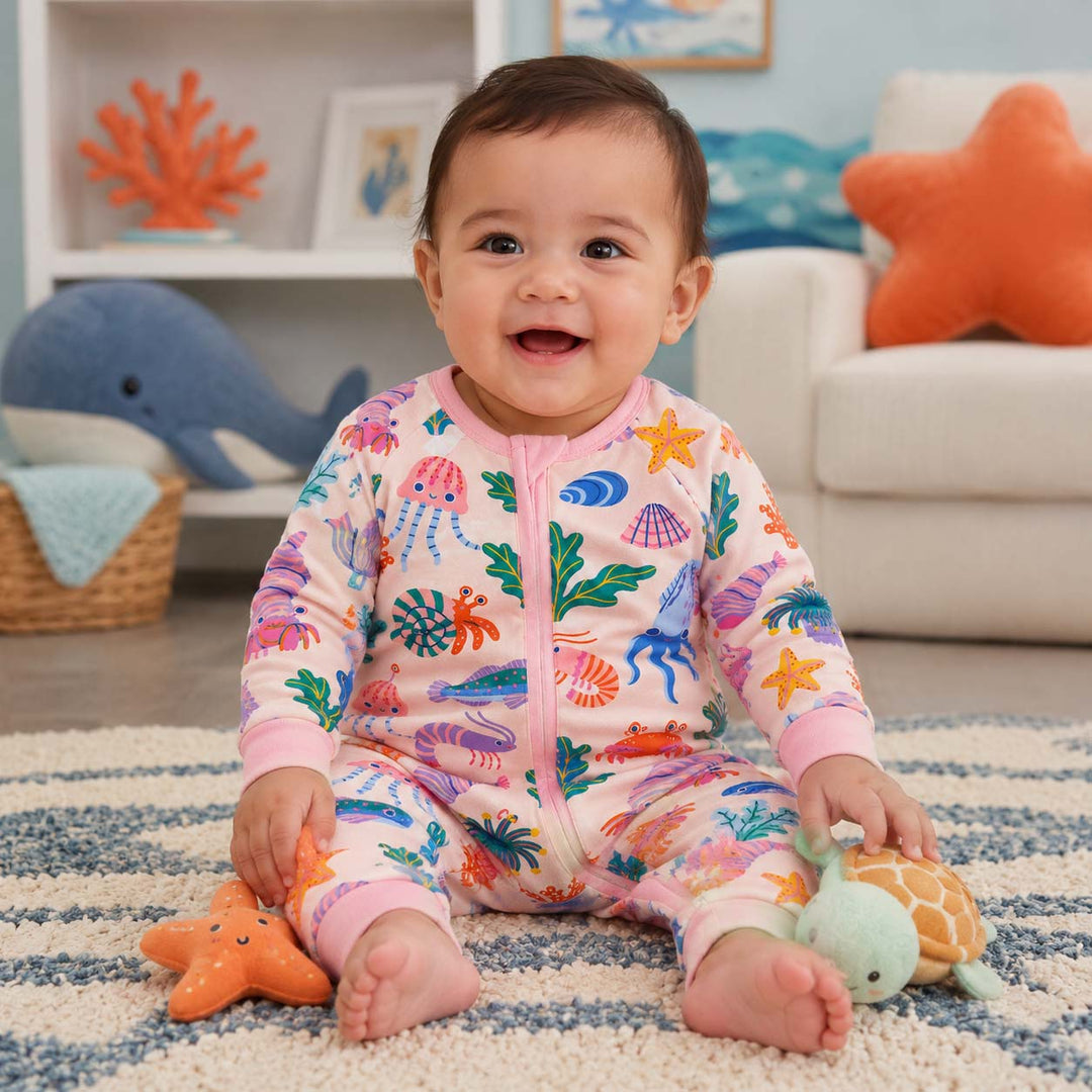 Colorful Sea Life Bamboo Convertible Zippy