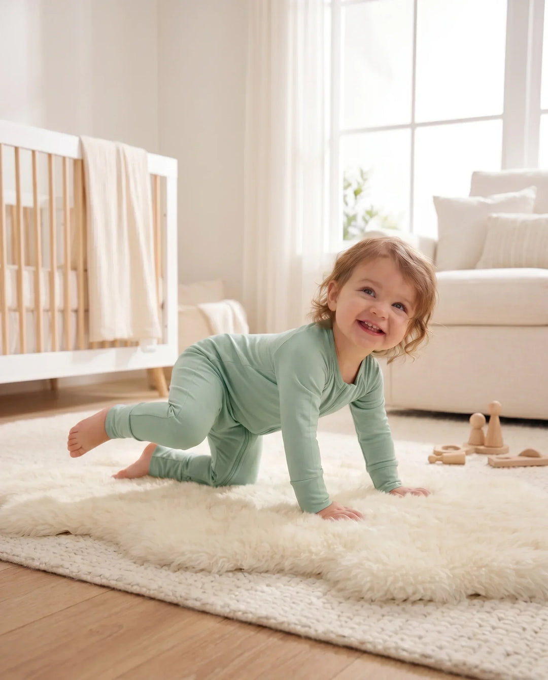 Jet Stream Bamboo Convertible Zippered Romper