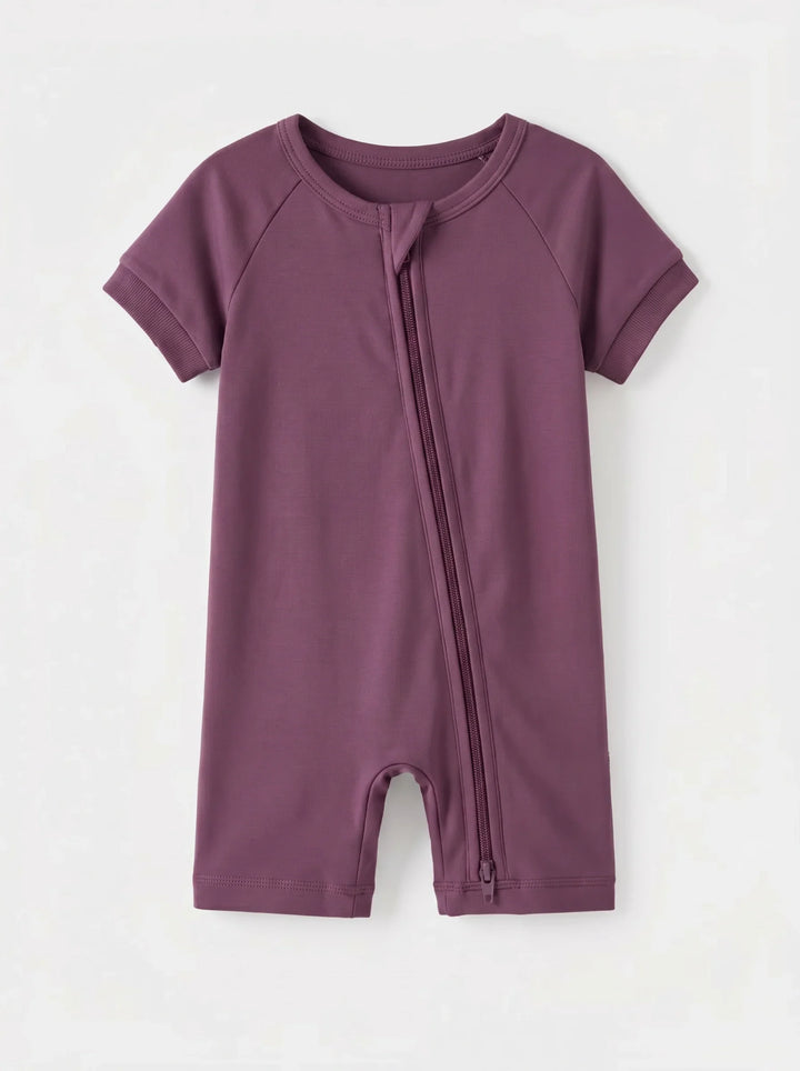 Solid Color Bamboo Shorty Zippy