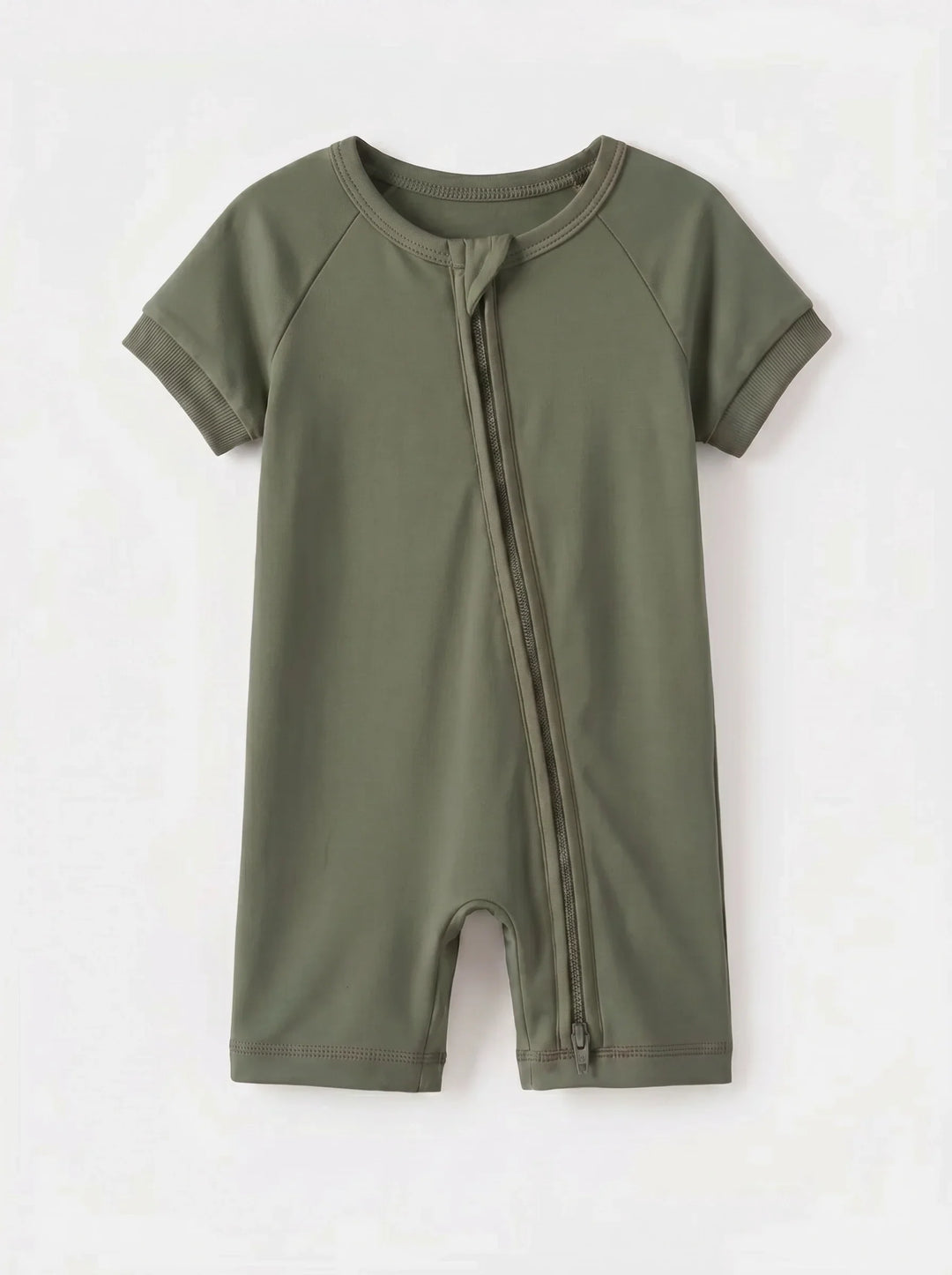 Solid Color Bamboo Shorty Zippy