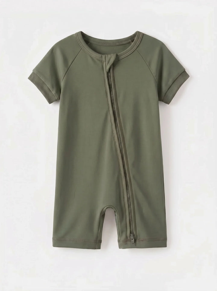 Solid Color Bamboo Shorty Zippy