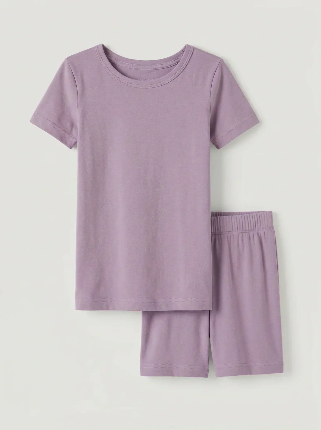 Taro Bamboo Two Piece Short Sleeve Shorts Pajama Set