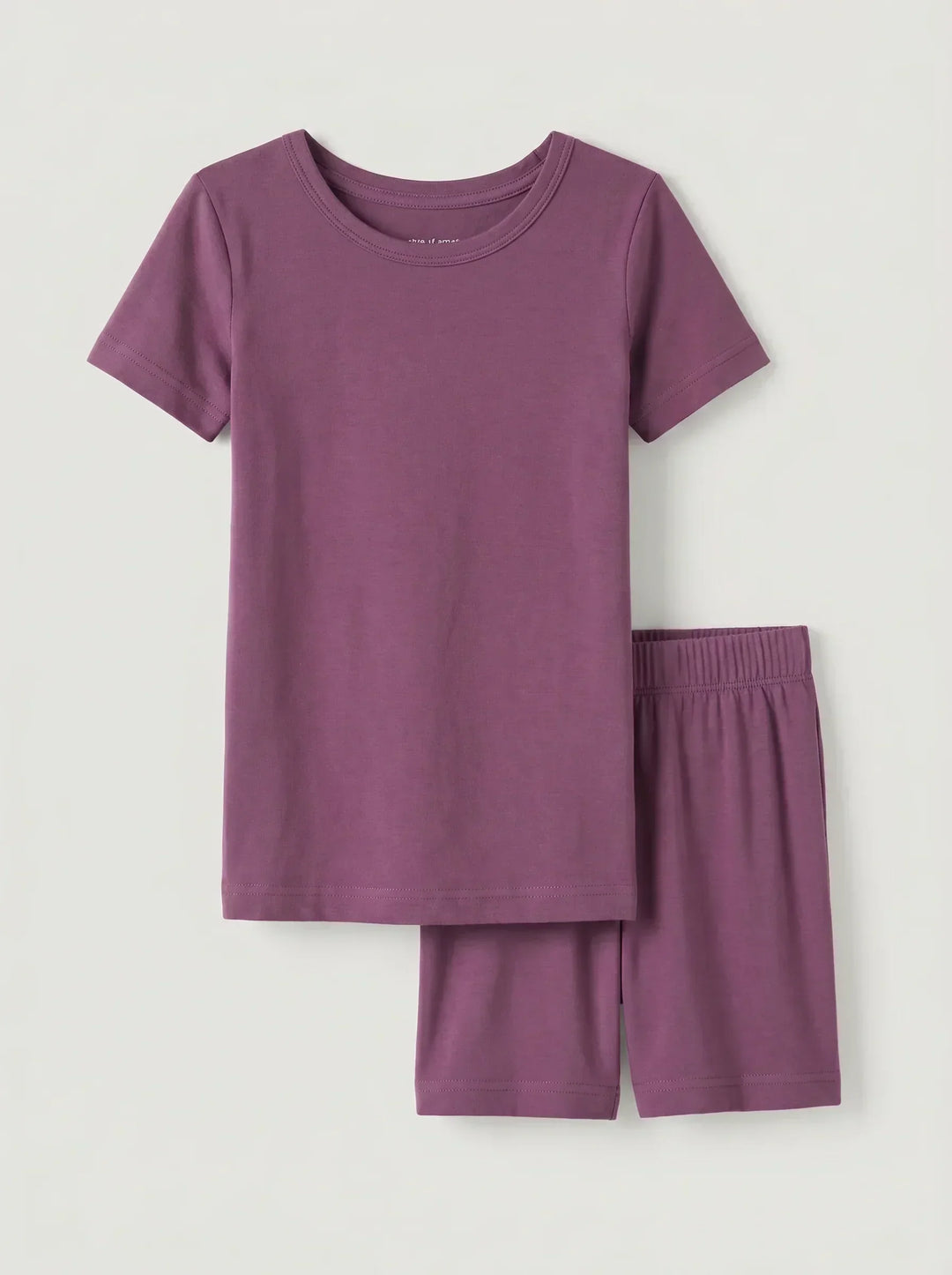 Currant Bamboo Two Piece Short Sleeve Shorts Pajama Set
