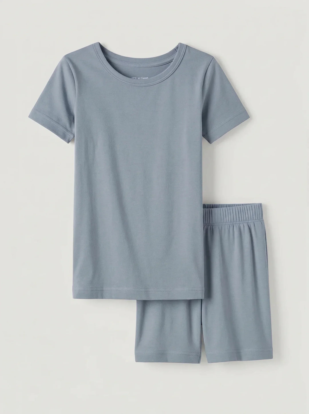 Fog Bamboo Two Piece Short Sleeve Shorts Pajama Set
