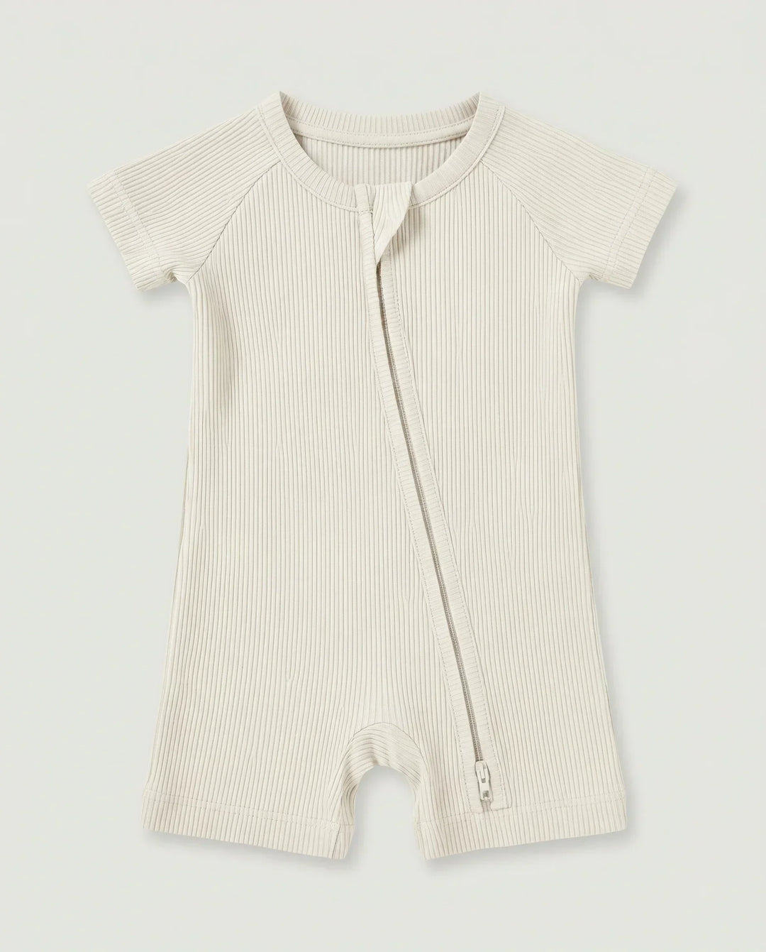 Cloud Ribbed Bamboo Shorty Zippy
