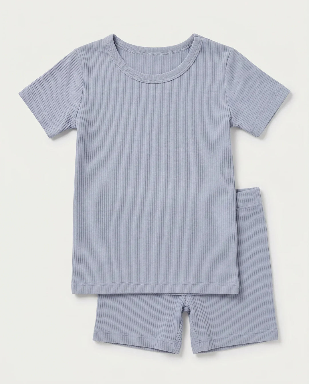 Ribbed Bamboo Two Piece Short Sleeve Short Pajama Set