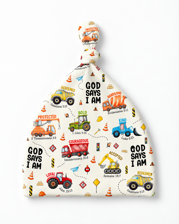 God Says I Am Boy Bamboo Knotted Hat