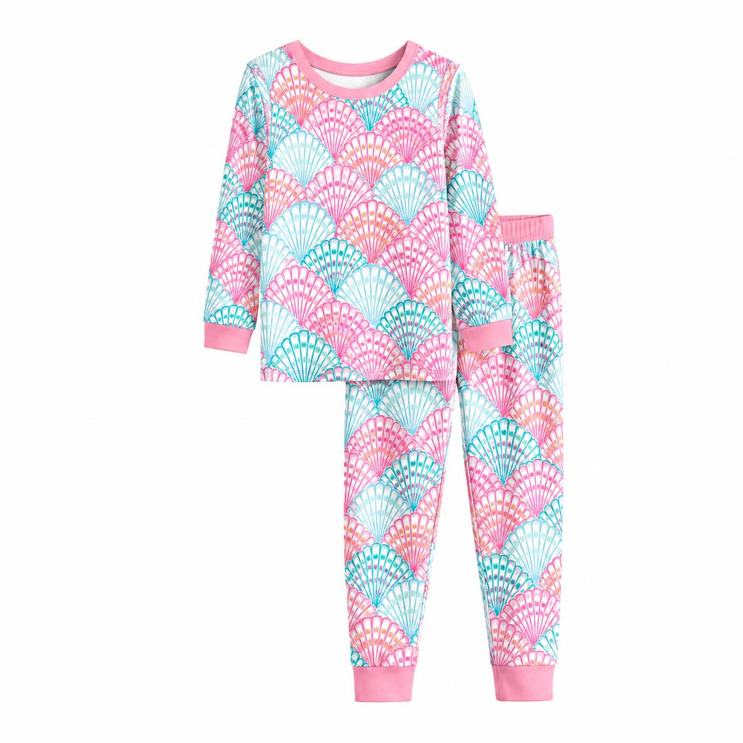 Coral Shore Treasures Bamboo Two Piece Long Sleeve Pajama Set