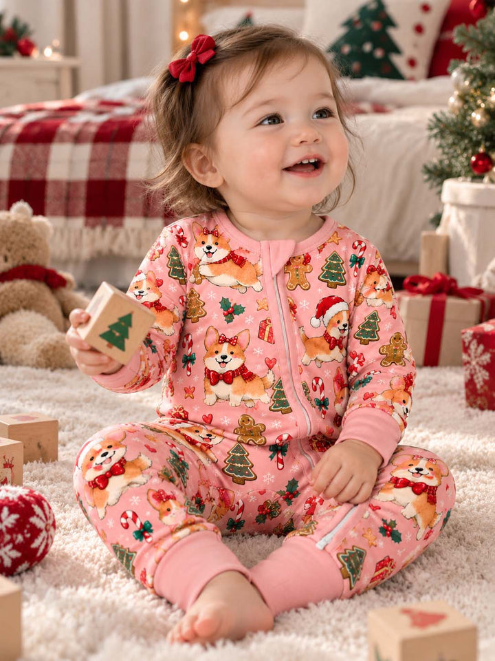 Corgi Christmas Candy Bamboo Convertible Zippy