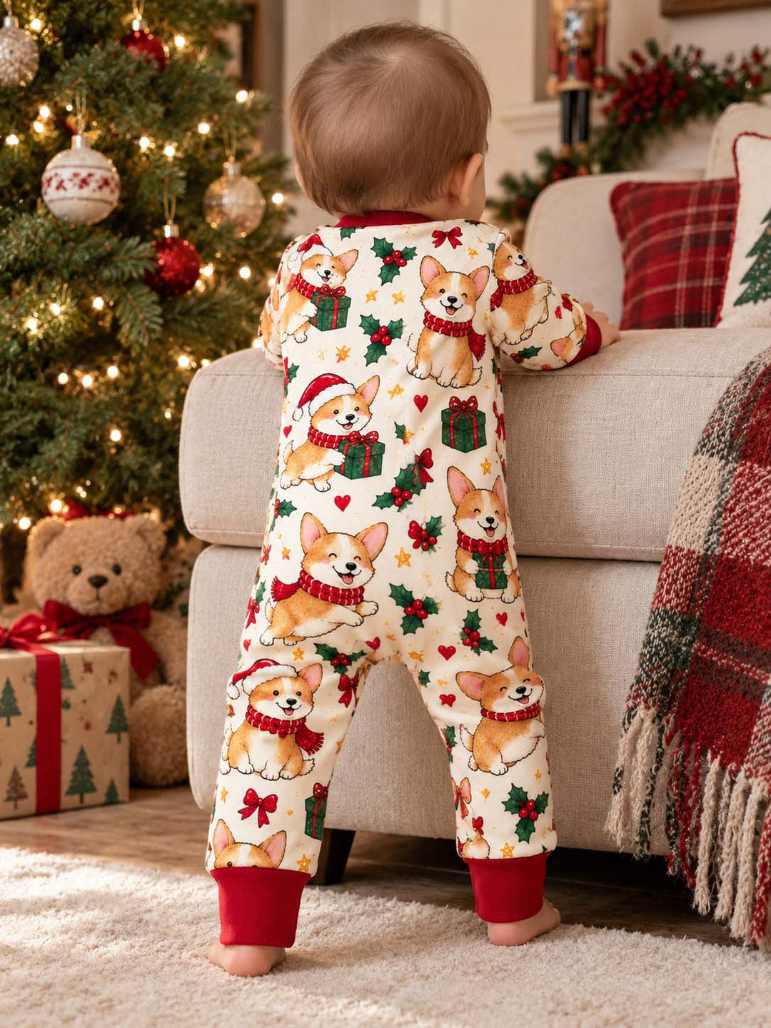 Corgi Holiday Gifts Bamboo Convertible Zippy