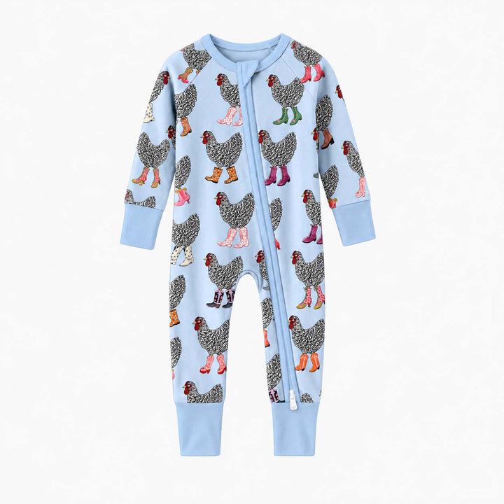 Country Boot Chickens Bamboo Convertible Zippy