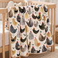 Country Chicken Pattern Bamboo Blanket