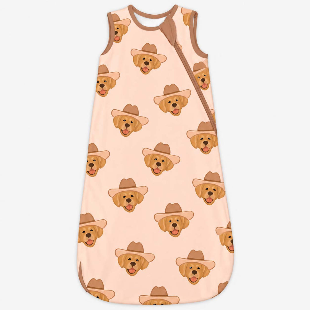 Cowboy Golden Retriever Bamboo Sleep Bag