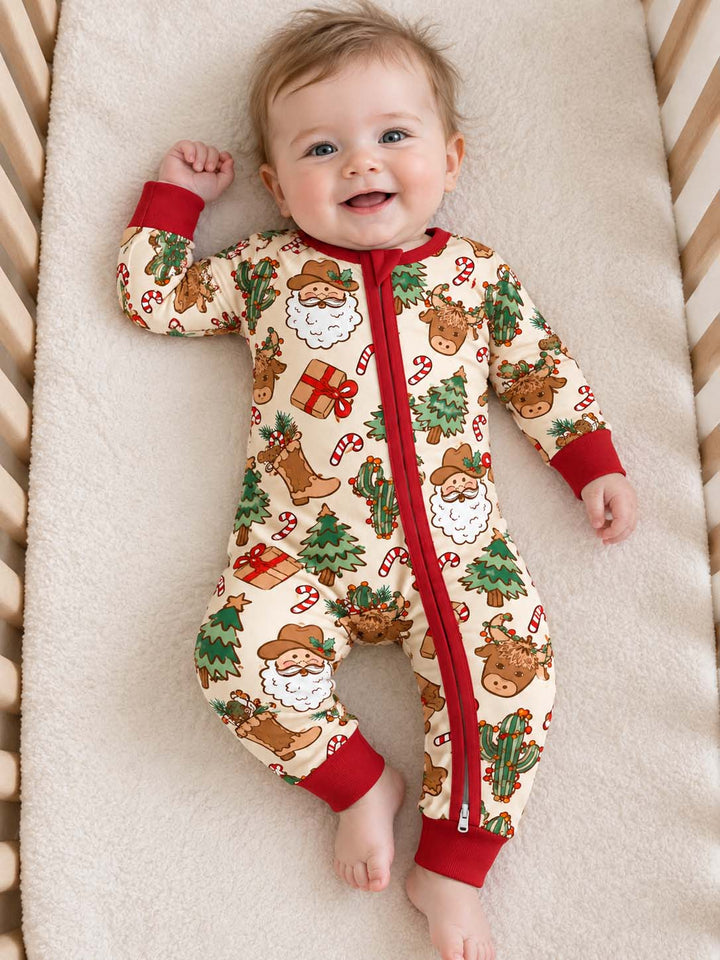 Cowboy Santa Christmas Bamboo Convertible Zippy