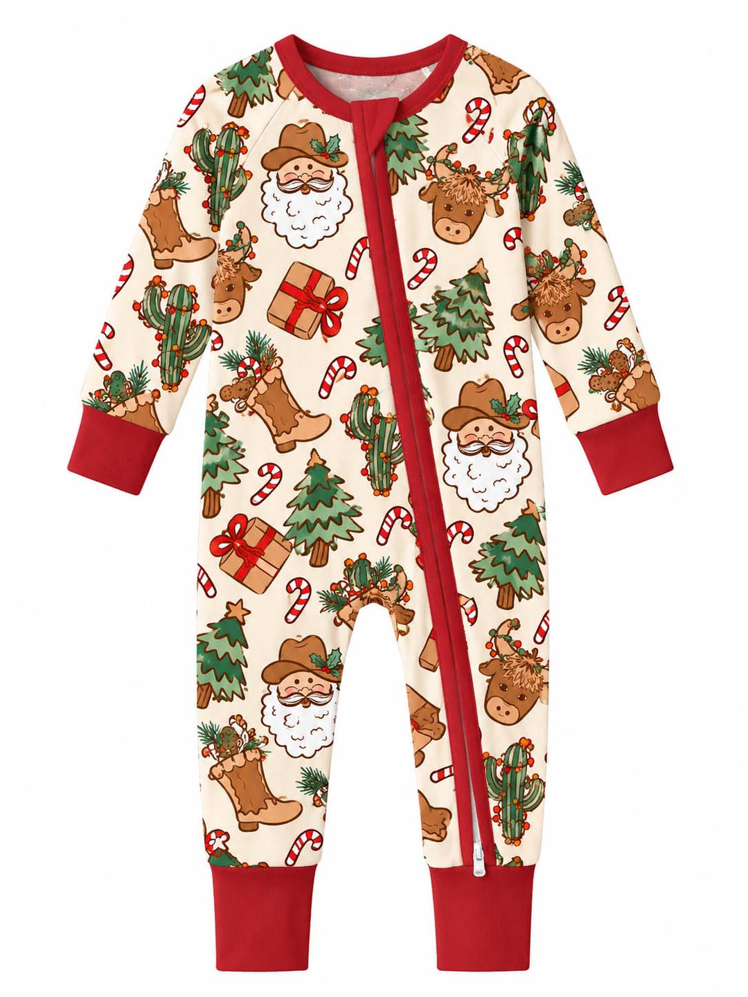 Cowboy Santa Christmas Bamboo Convertible Zippy