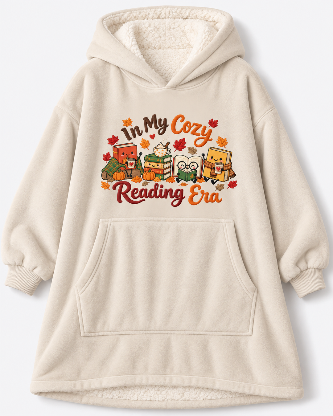 In My Cozy Reading Era Bamboo Blanket Hoodie