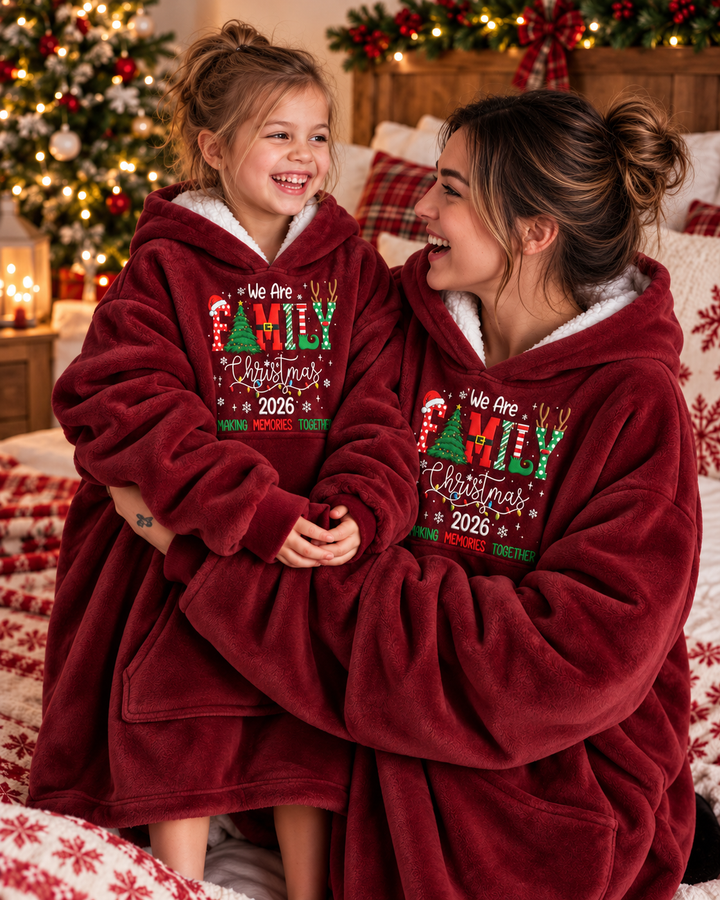 Making Memory Together Embroidered Blanket Hoodie