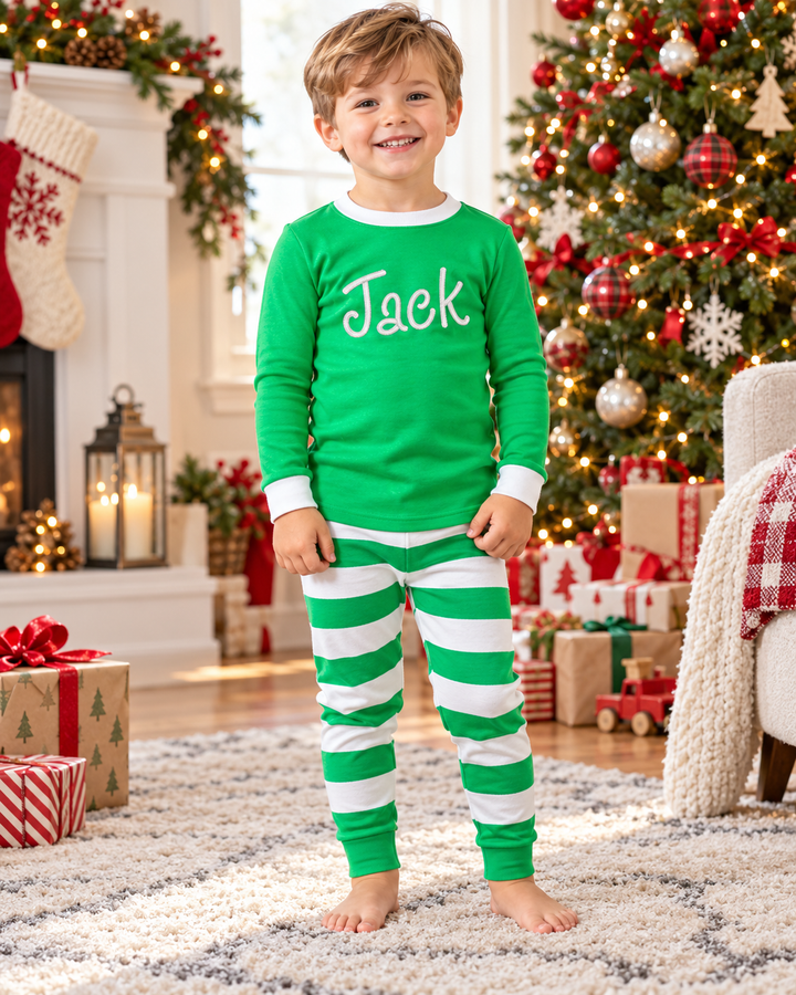 Template Bamboo Two Piece Long Sleeve Pyjamas Set