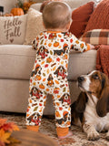 Cozy Autumn Basset Hounds Bamboo Convertible Zippy