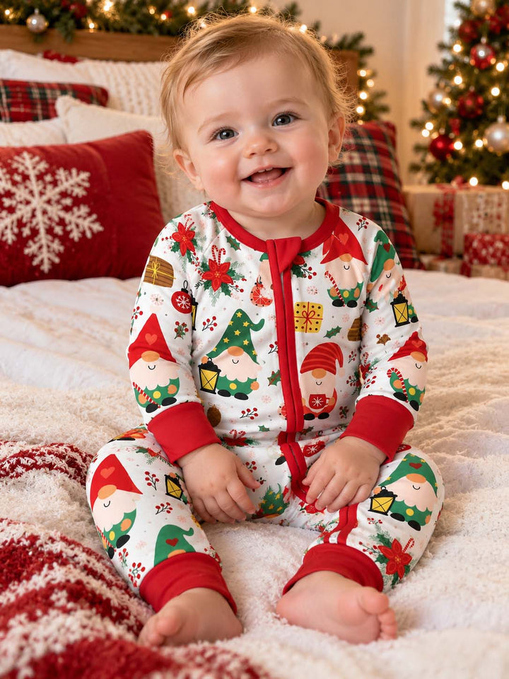 Cozy Christmas Gnomes Bamboo Convertible Zippy